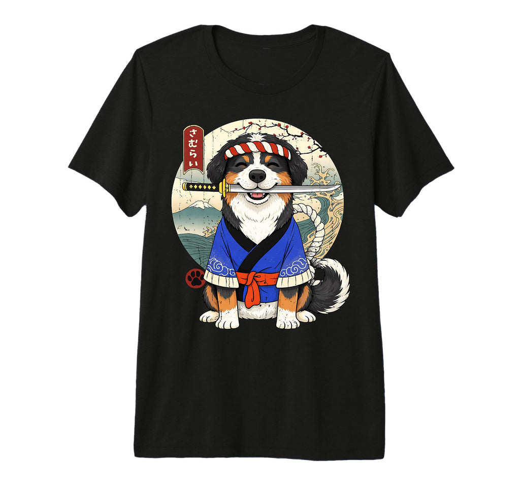 Bernedoodle Dog Mom Dad Lover Cartoon T-Shirt - Novelty Apparel for Adults - T-Shirt, Sweatshirt, Hoodie