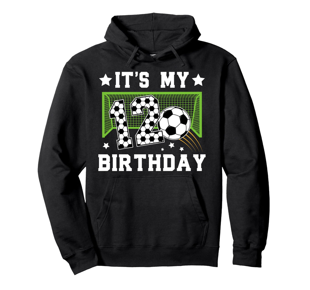 12Th Birthday Soccer 12 Year Old Hoodie - Minimalist Print for Adults - T-Shirt, Sweatshirt, Hoodie