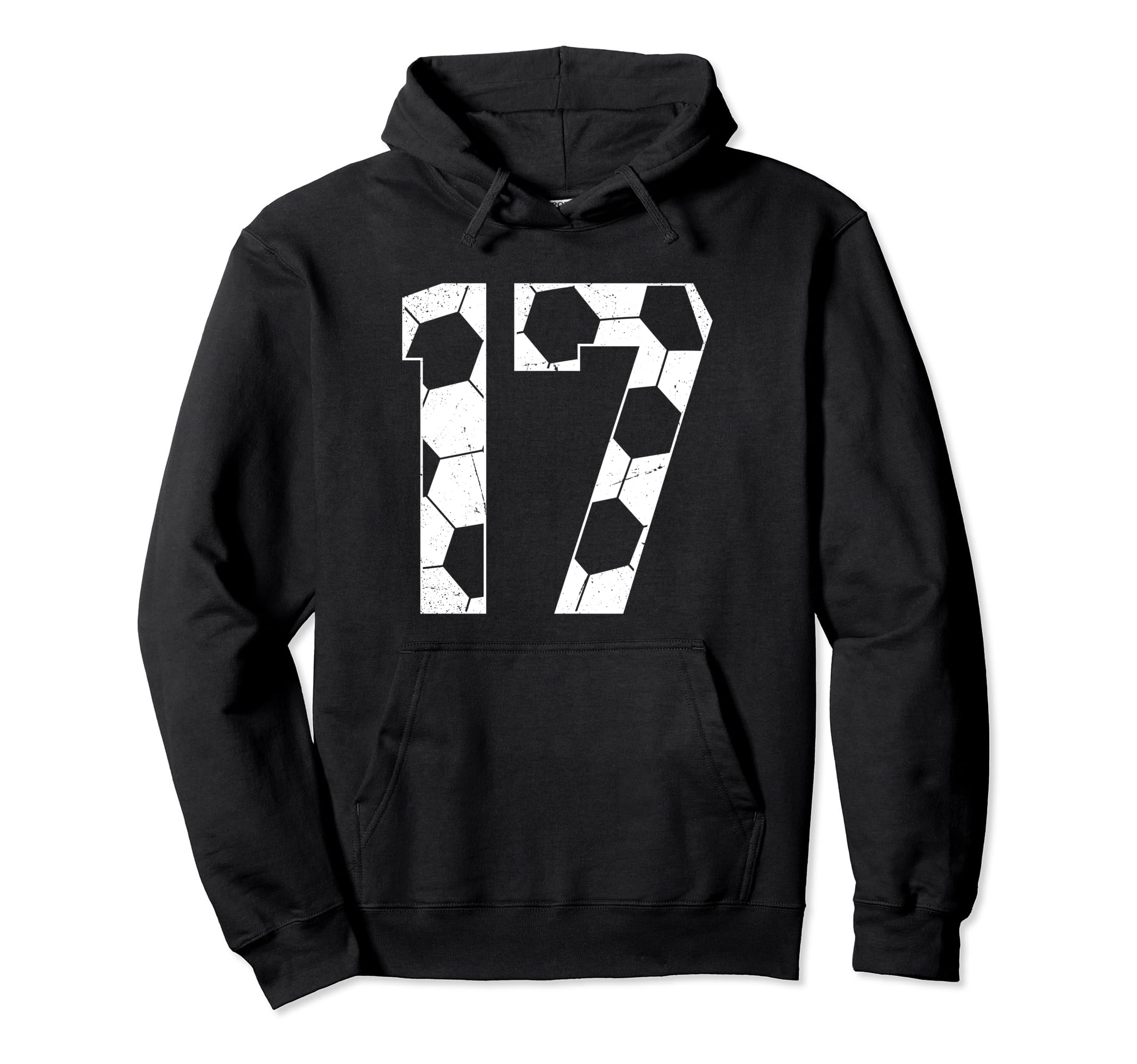 17Th Birthday Soccer Player Football Hoodie - Novelty Apparel for Adults - T-Shirt, Sweatshirt, Hoodie