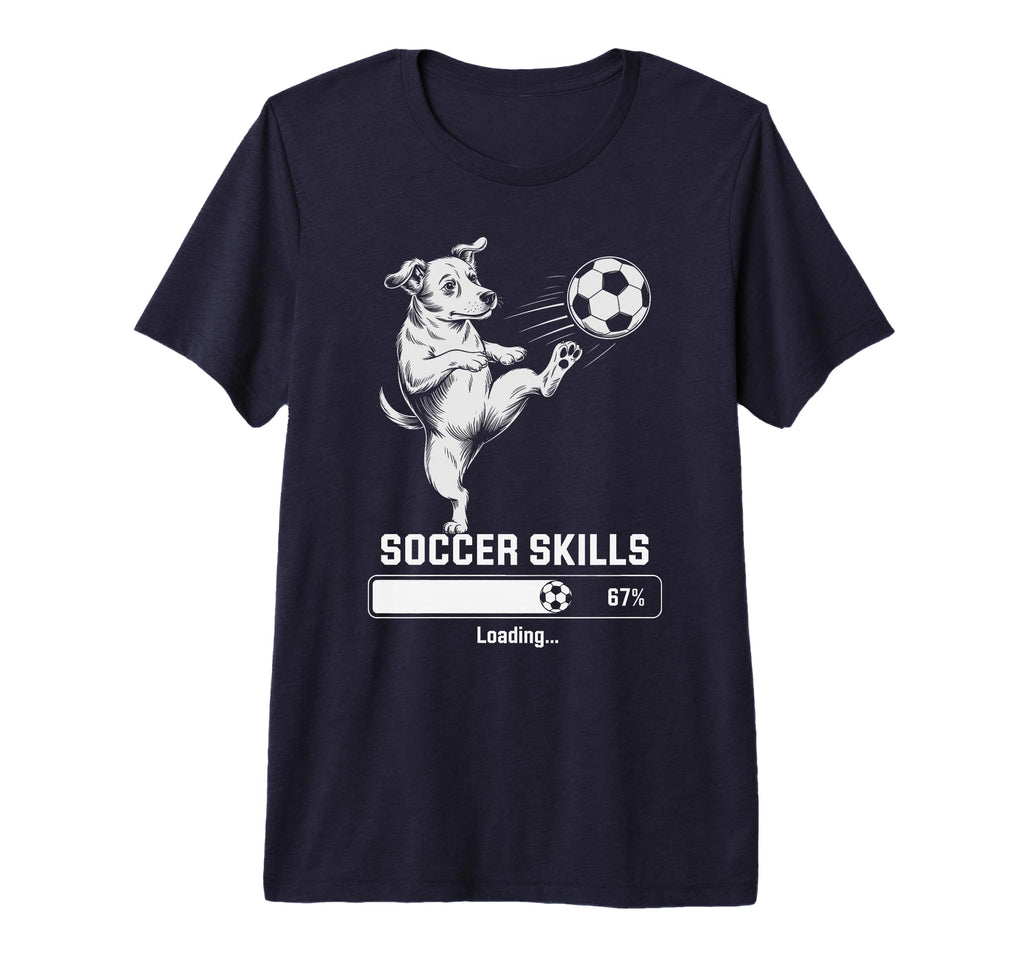 Soccer Dog Skills Loading Gym Goalie T-Shirt - Graphic Print for Adults - T-Shirt, Sweatshirt, Hoodie