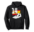 14 Soccer Birthday Gift Soccer Fan Hoodie - Novelty Apparel Men Women - T-Shirt, Sweatshirt, Hoodie