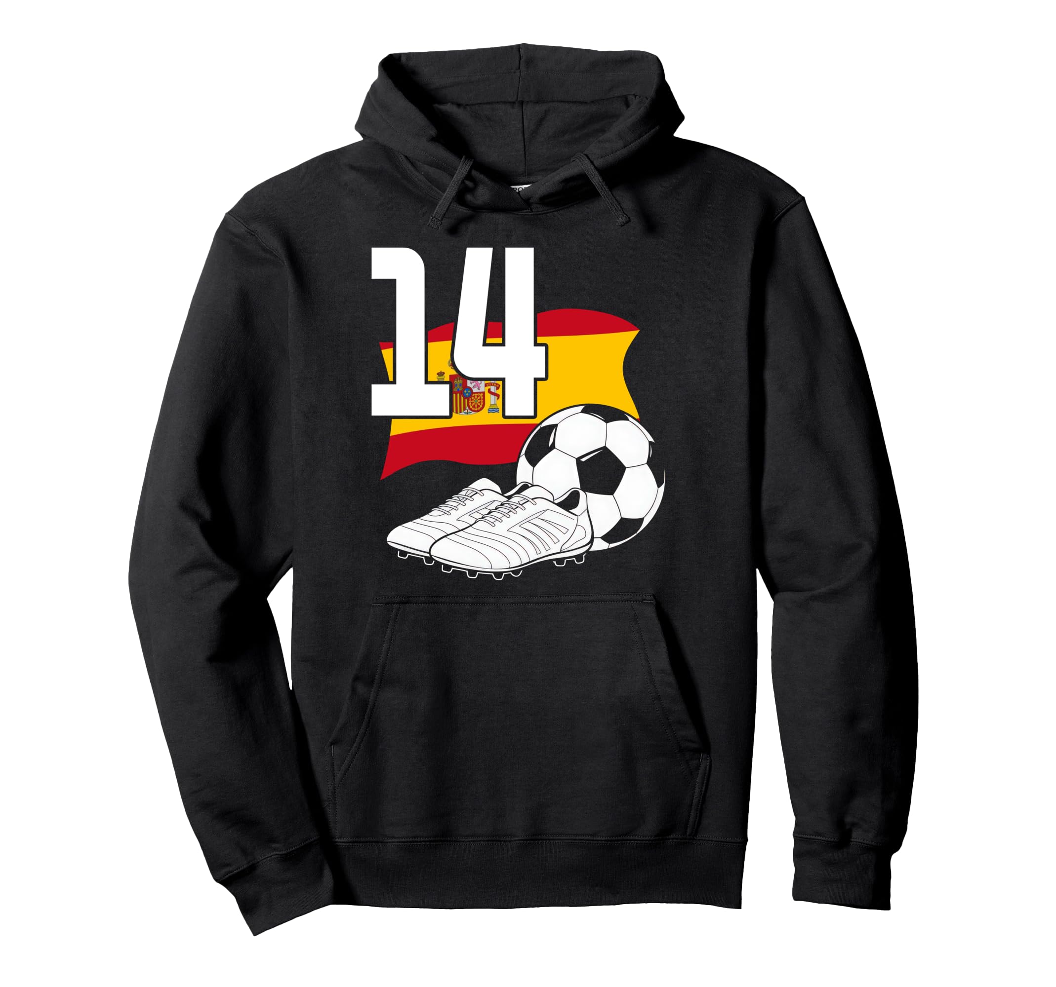 14 Soccer Birthday Gift Soccer Fan Hoodie - Novelty Apparel Men Women - T-Shirt, Sweatshirt, Hoodie