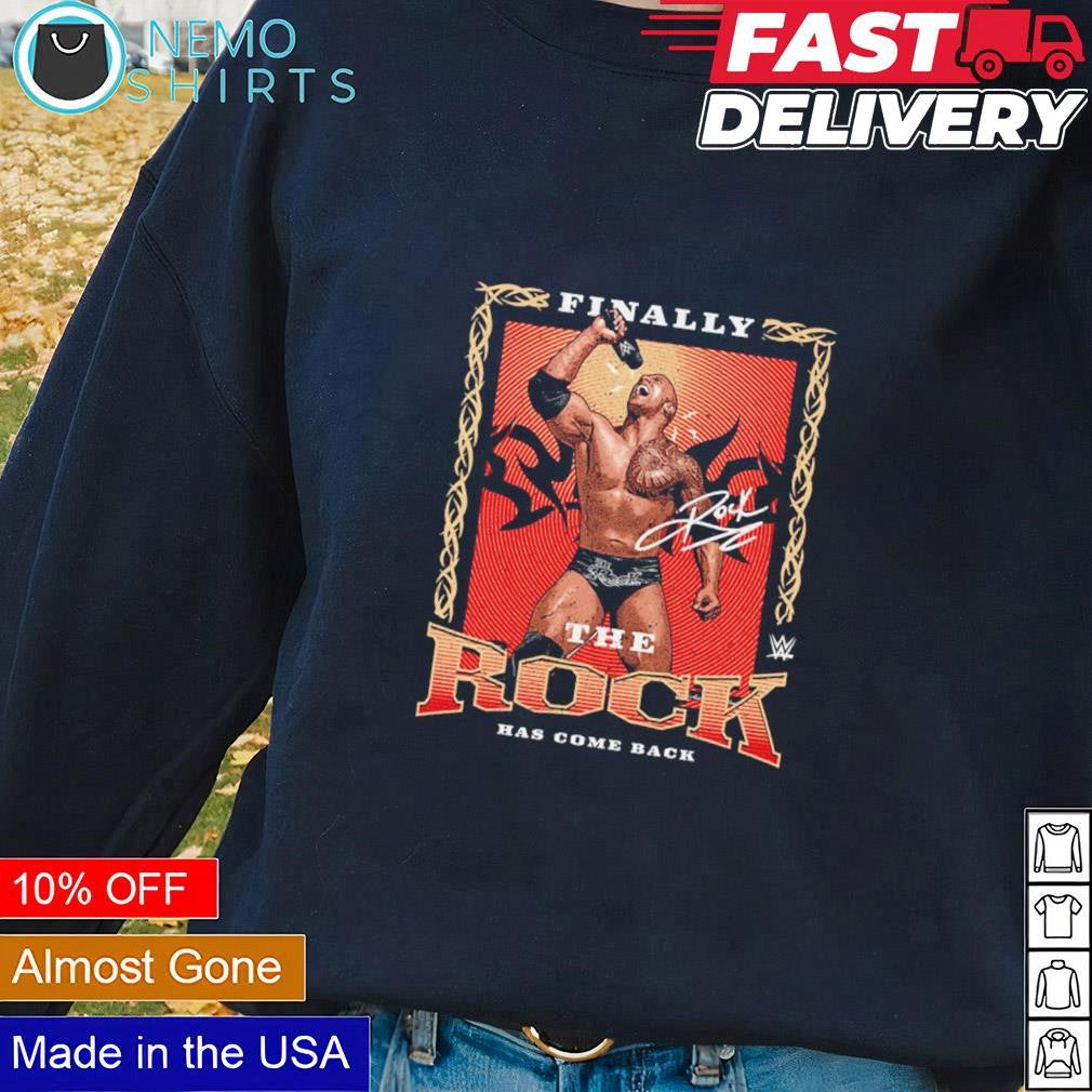 The Rock finally he has come back signture - Adult & Kids T-Shirts, Sweatshirts & Hoodies product image 2