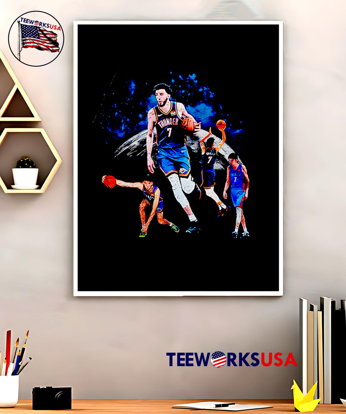 Chet Holmgren Okc Playoff Thunder Up - Adult & Kids T-Shirts, Sweatshirts & Hoodies apparel design preview 5