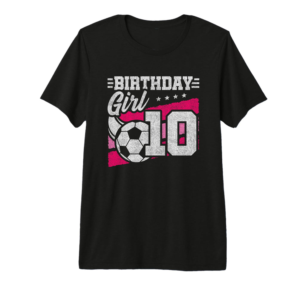 10 Year Old Soccer Birthday 10Th T-Shirt - Aesthetic Graphic Unisex - T-Shirt, Sweatshirt, Hoodie