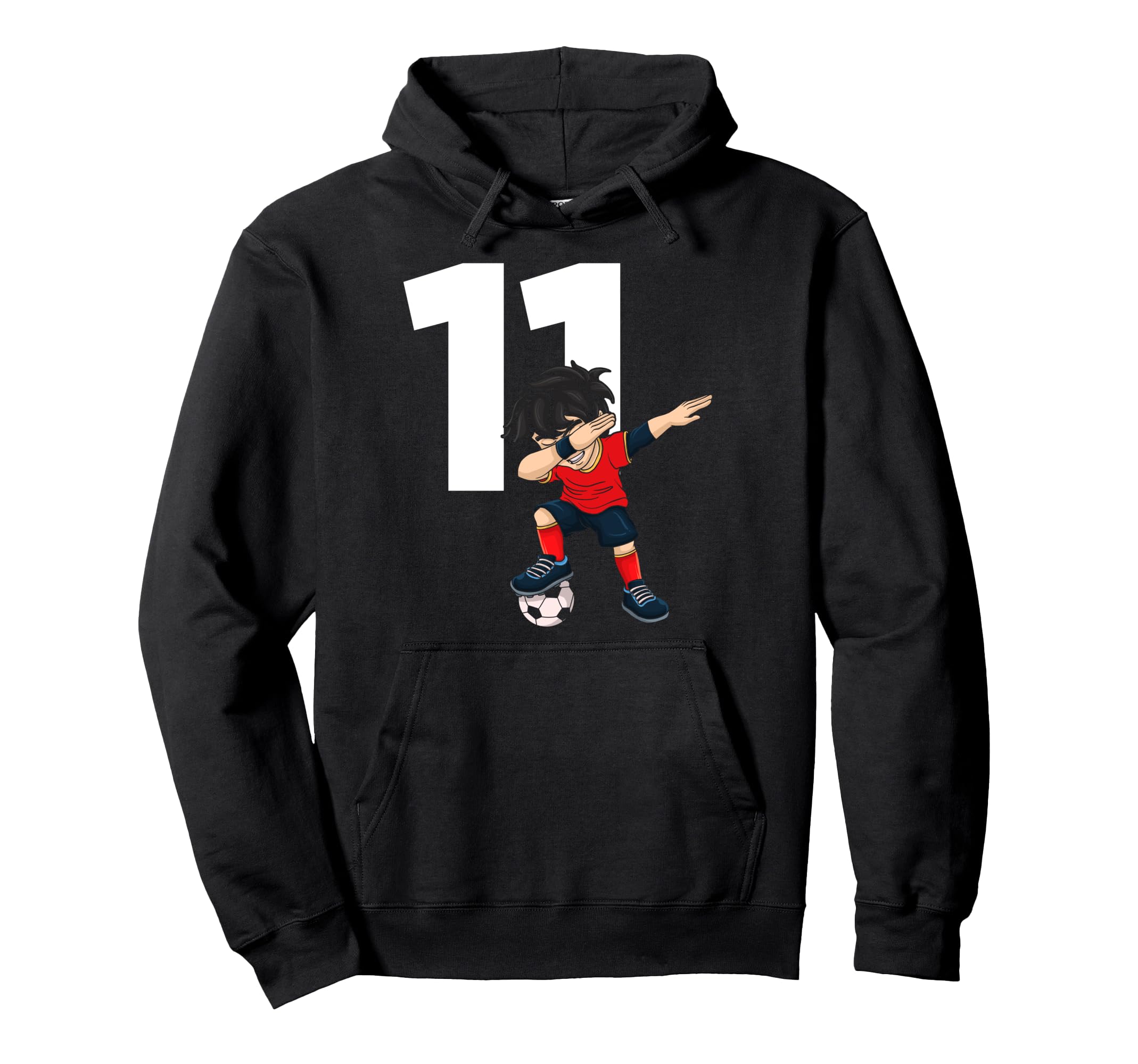 11 Soccer Birthday Gift Soccer Fan Hoodie - Graphic Print for Adults - T-Shirt, Sweatshirt, Hoodie