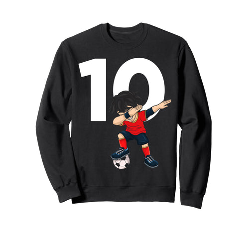 10 Soccer Birthday Gift Soccer Fan Sweatshirt - Custom Art Print Men Women - T-Shirt, Sweatshirt, Hoodie