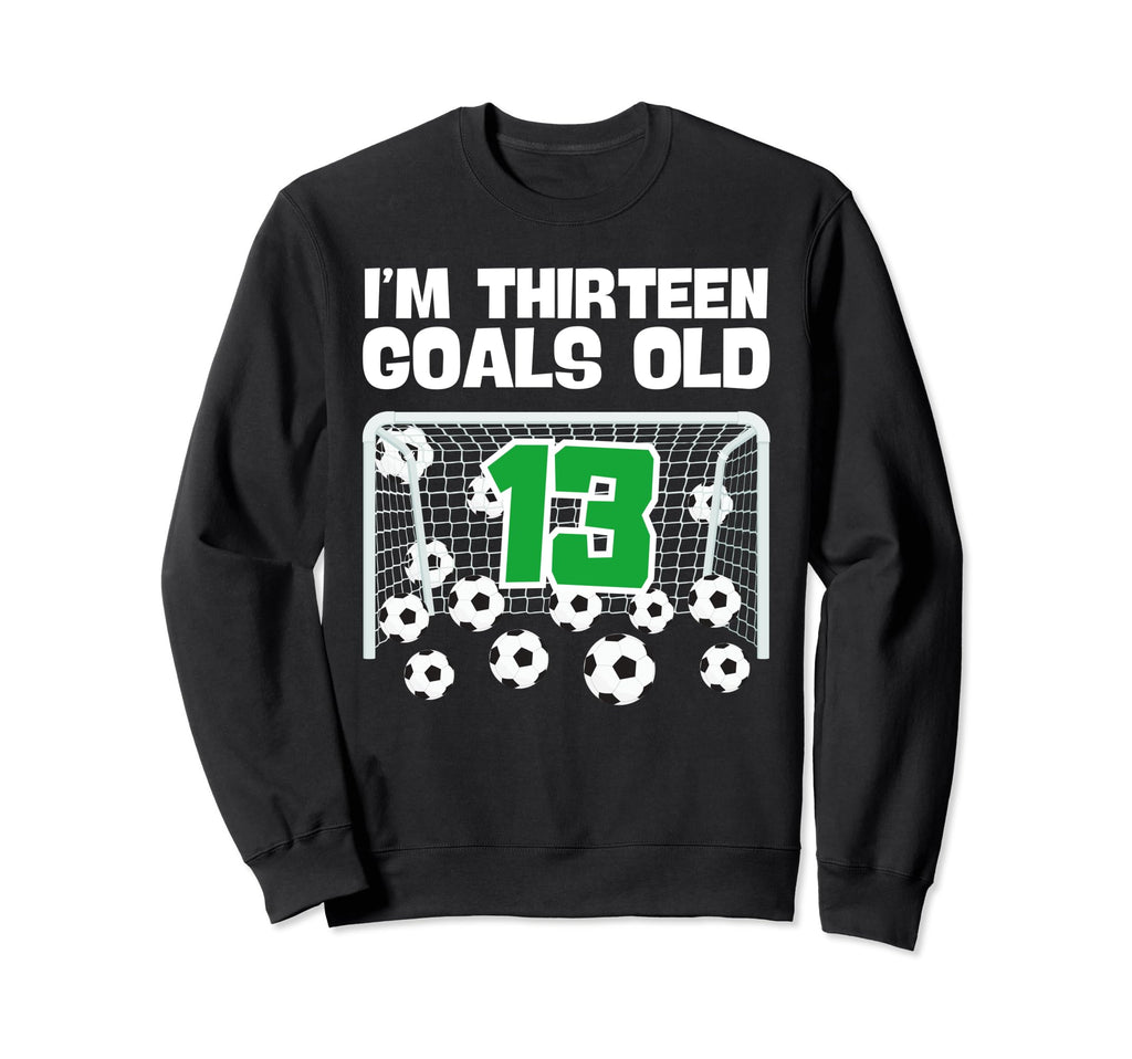 13Th Birthday Soccer Football Player Sweatshirt - Custom Art Print Unisex - T-Shirt, Sweatshirt, Hoodie