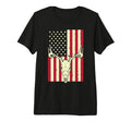 American Flag Deer Skull Hunting T-Shirt - Graphic Print Men Women - T-Shirt, Sweatshirt, Hoodie