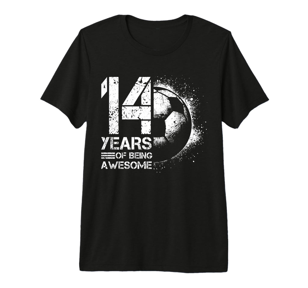 14Th Birthday Soccer Player Football 14 T-Shirt - Novelty Apparel Unisex - T-Shirt, Sweatshirt, Hoodie