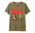 4Th July Party Usa Hotdog Funny T-Shirt - Minimalist Print Men Women - T-Shirt, Sweatshirt, Hoodie