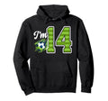 14Th Soccer Birthday Party Fourteen Year Hoodie - Unique Graphic Unisex - T-Shirt, Sweatshirt, Hoodie