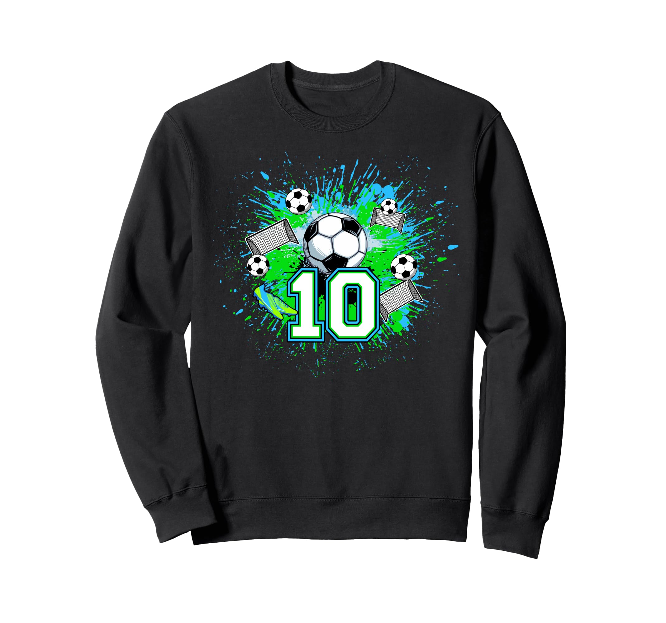 10Th Soccer Birthday Party 10 Sweatshirt - Casual Everyday Wear for Adults - T-Shirt, Sweatshirt, Hoodie