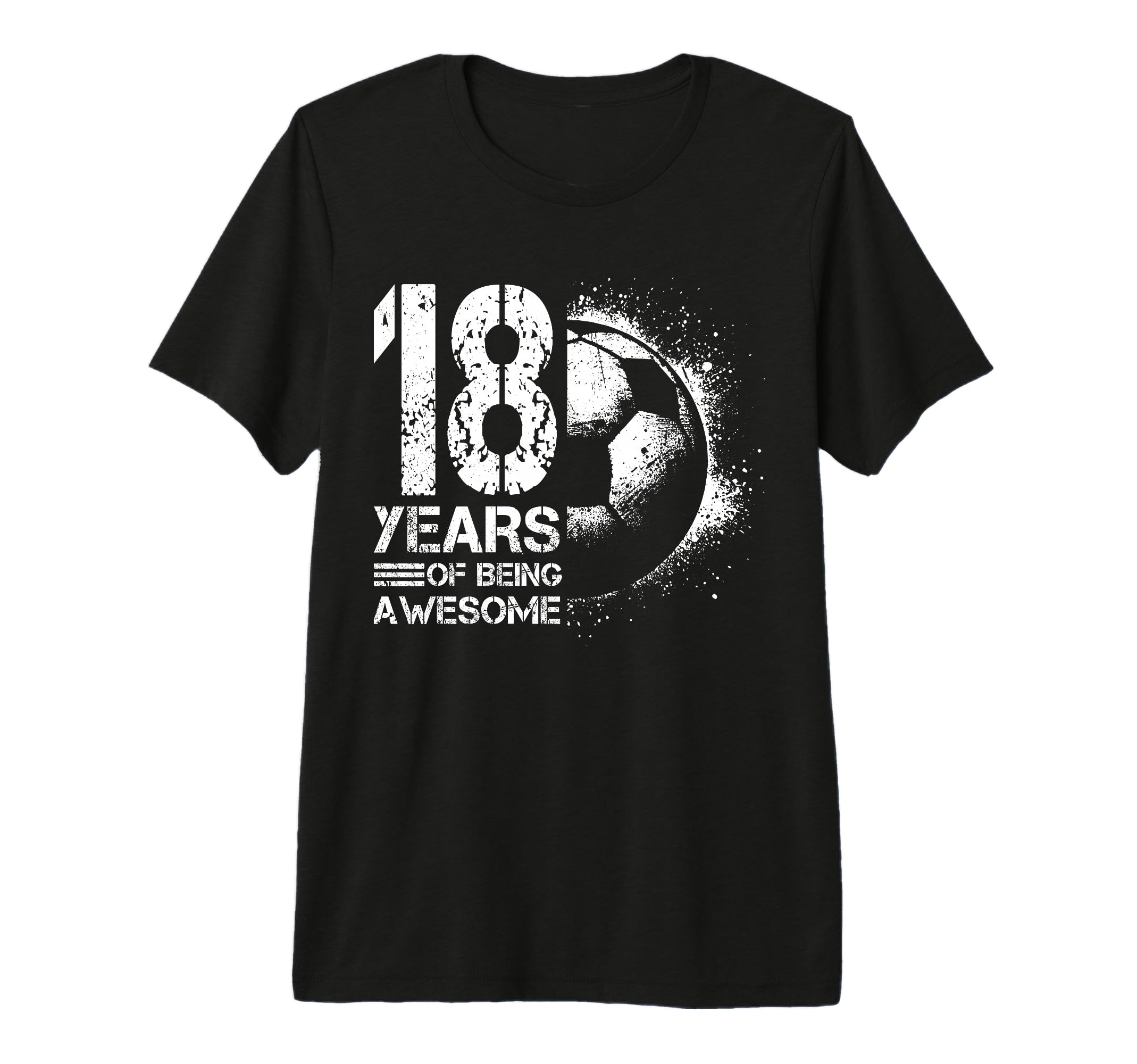 18Th Birthday Soccer Player Football 18 T-Shirt - Unique Graphic Men Women - T-Shirt, Sweatshirt, Hoodie