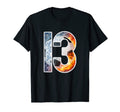 13Th Birthday Party Soccer Number 13 T-Shirt - Trendy Graphic for Adults - T-Shirt, Sweatshirt, Hoodie
