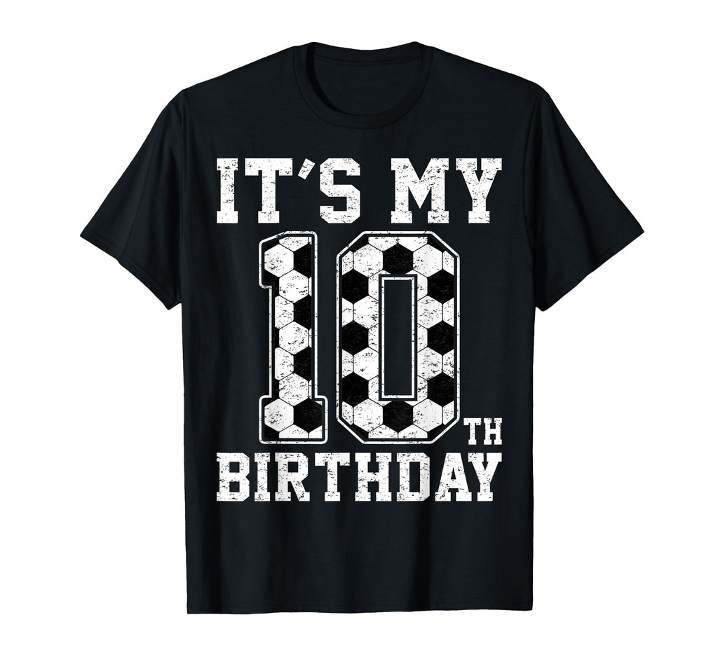 10Th Birthday Soccer Player Ten 10 T-Shirt - Graphic Print for Adults - T-Shirt, Sweatshirt, Hoodie