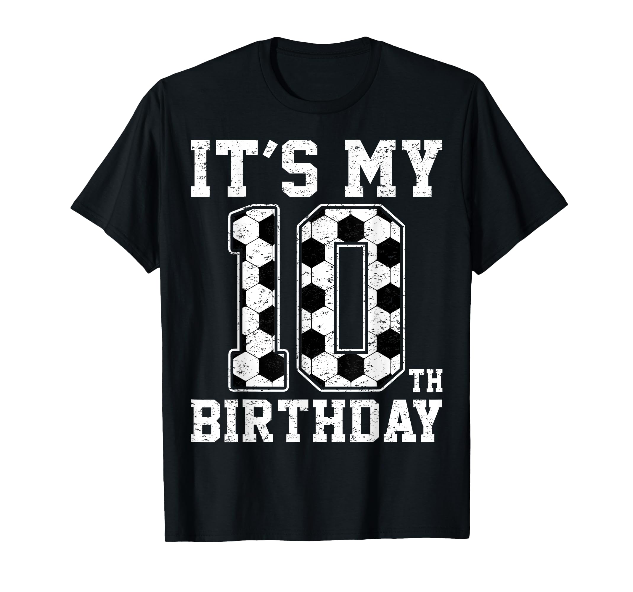 10Th Birthday Soccer Player Ten 10 T-Shirt - Graphic Print for Adults - T-Shirt, Sweatshirt, Hoodie