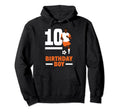 10Th Birthday 10 Years Soccer Football Hoodie - Graphic Print for Adults - T-Shirt, Sweatshirt, Hoodie