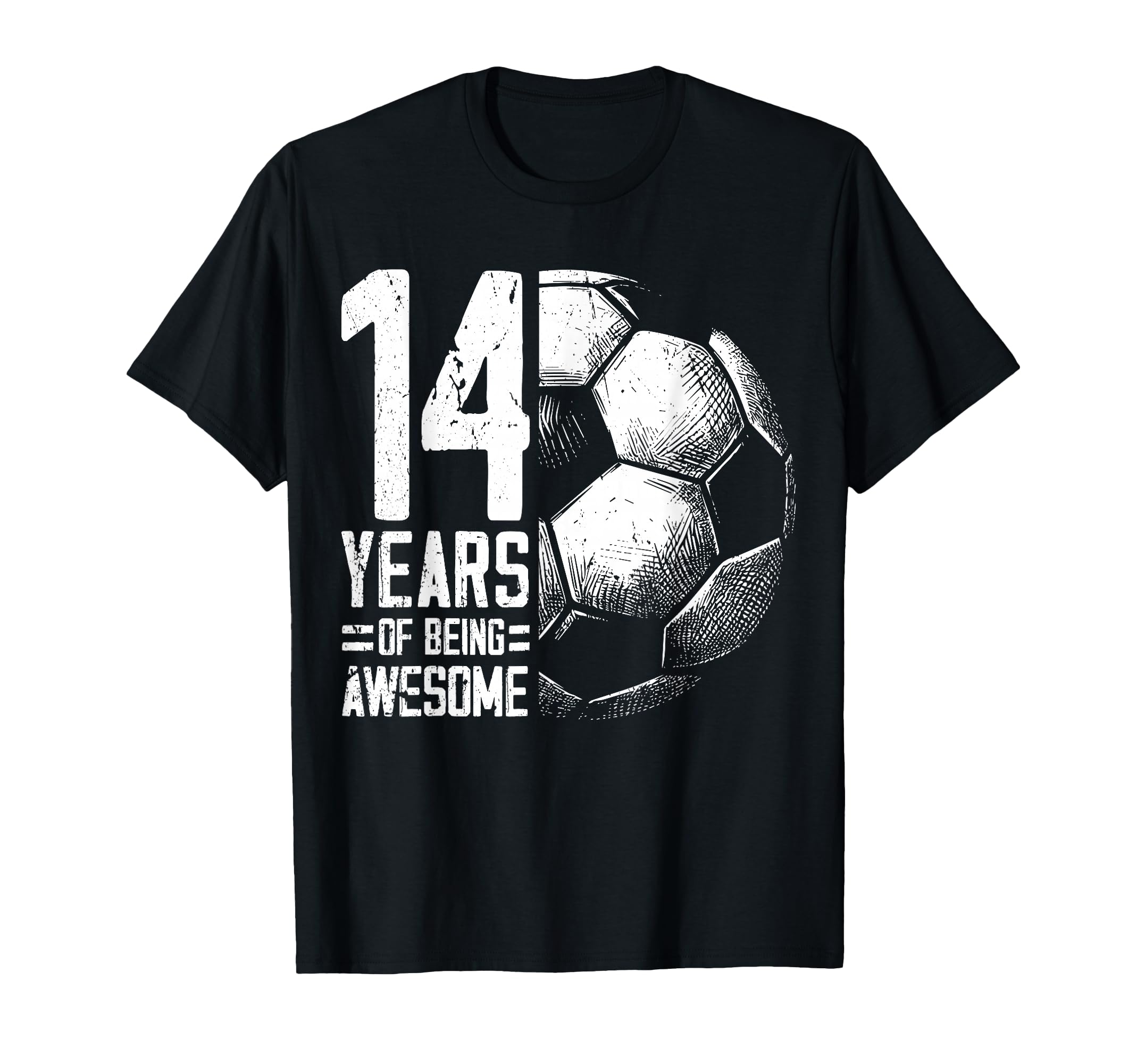14Th Birthday Soccer Player Football T-Shirt - Custom Art Print Men Women - T-Shirt, Sweatshirt, Hoodie