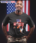 You missed Donald Trump fight American flag - Adult & Kids T-Shirts, Sweatshirts & Hoodies apparel design preview 1