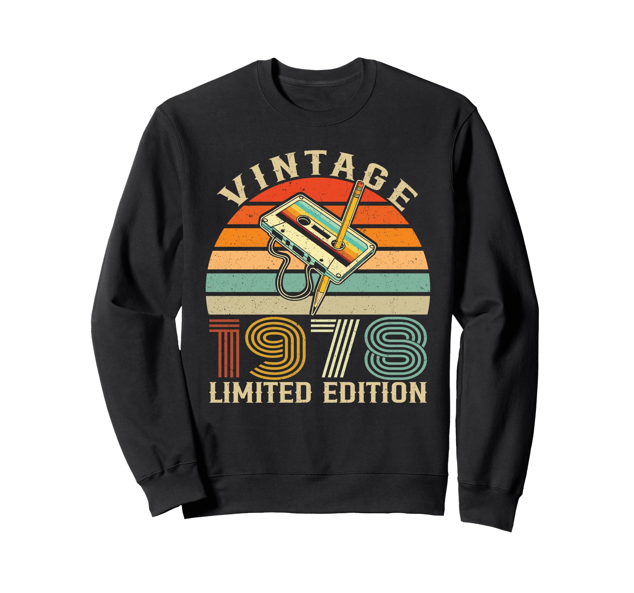 1978 Birthday Cassette Tape Sweatshirt - Novelty Apparel Men Women - T-Shirt, Sweatshirt, Hoodie
