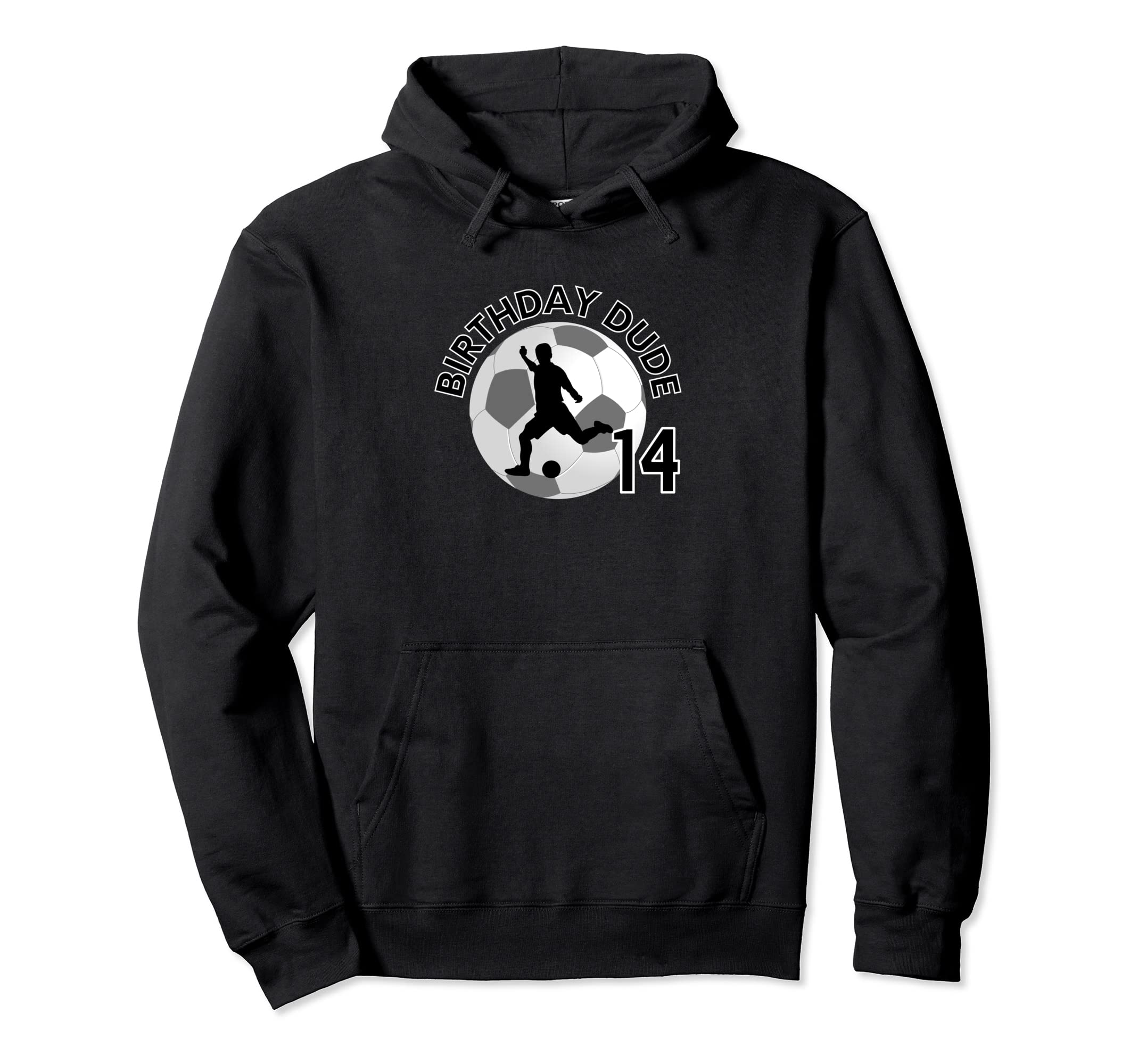 14 Year Old 14Th Birthday Dude Soccer Hoodie - Aesthetic Graphic Men Women - T-Shirt, Sweatshirt, Hoodie