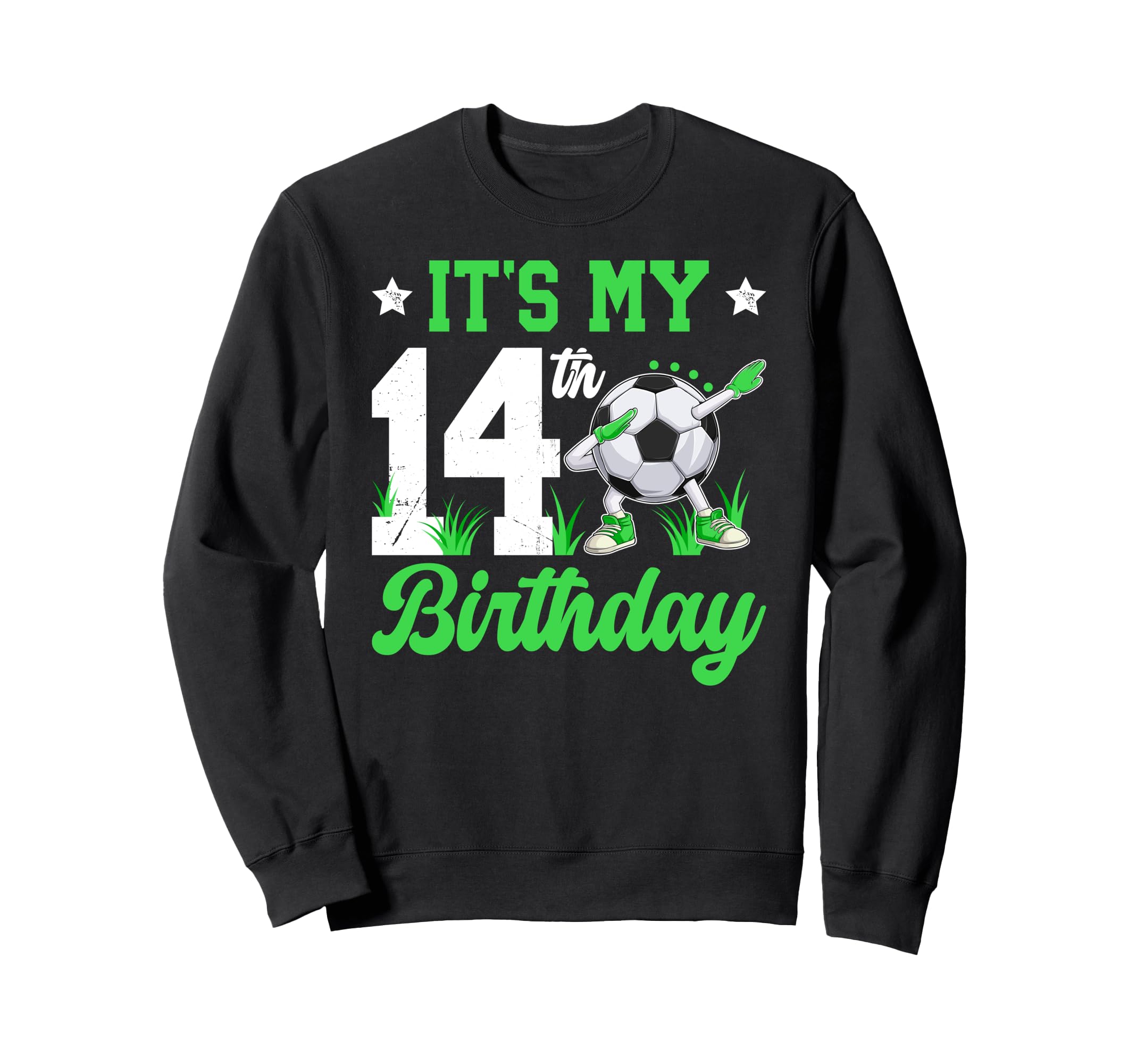 14Th Soccer Birthday Party 14 Year Old Sweatshirt - Graphic Print Unisex - T-Shirt, Sweatshirt, Hoodie