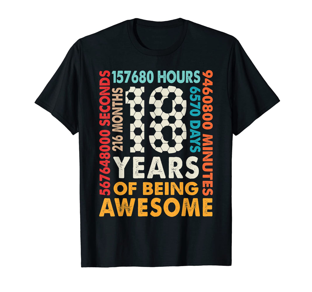 18Th Birthday 18 Years Old 216 Months T-Shirt - Trendy Graphic for Adults - T-Shirt, Sweatshirt, Hoodie