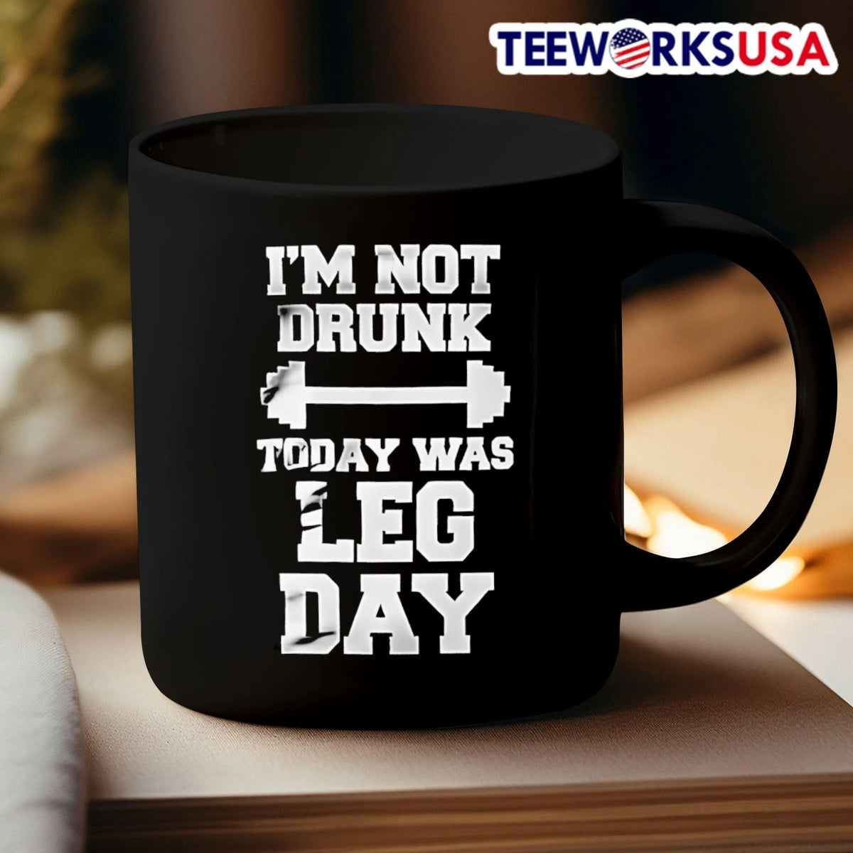 I'm Not Drunk Today Was Leg Day Gym Workout - Adult & Kids T-Shirts, Sweatshirts & Hoodies apparel design preview 3