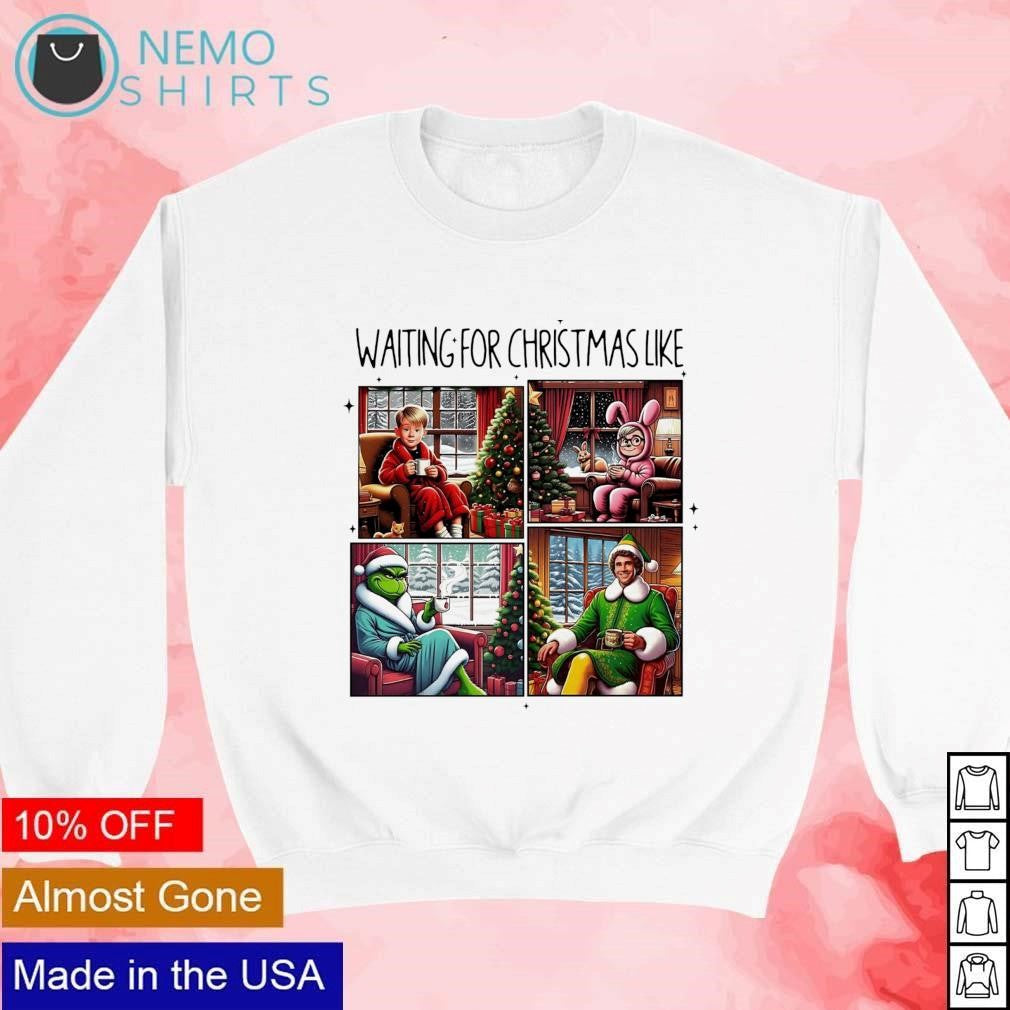 Waiting for Christmas like characters - Adult & Kids T-Shirts, Sweatshirts & Hoodies apparel design preview 4