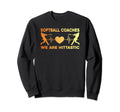 Softball Coach Training Trainer Sweatshirt - Minimalist Print Men Women - T-Shirt, Sweatshirt, Hoodie