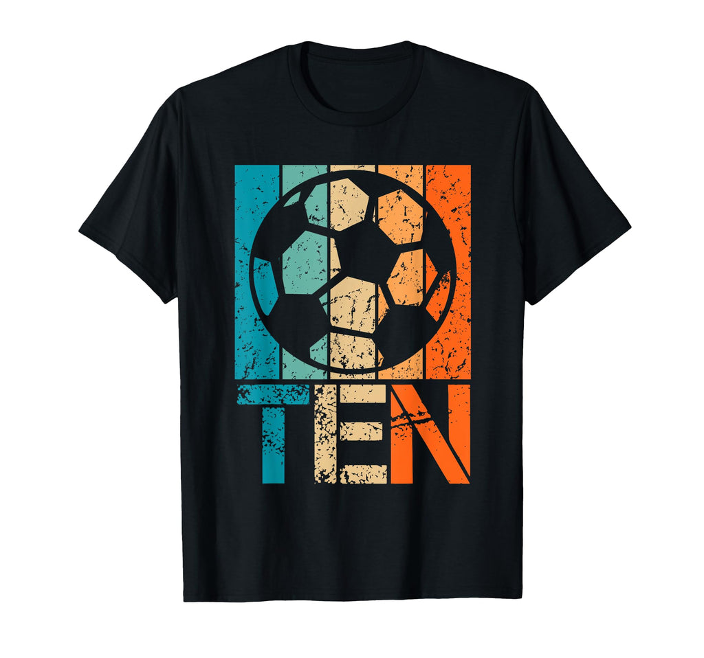 10Th Soccer Birthday 10 Year Old 10Yr T-Shirt - Aesthetic Graphic Unisex - T-Shirt, Sweatshirt, Hoodie