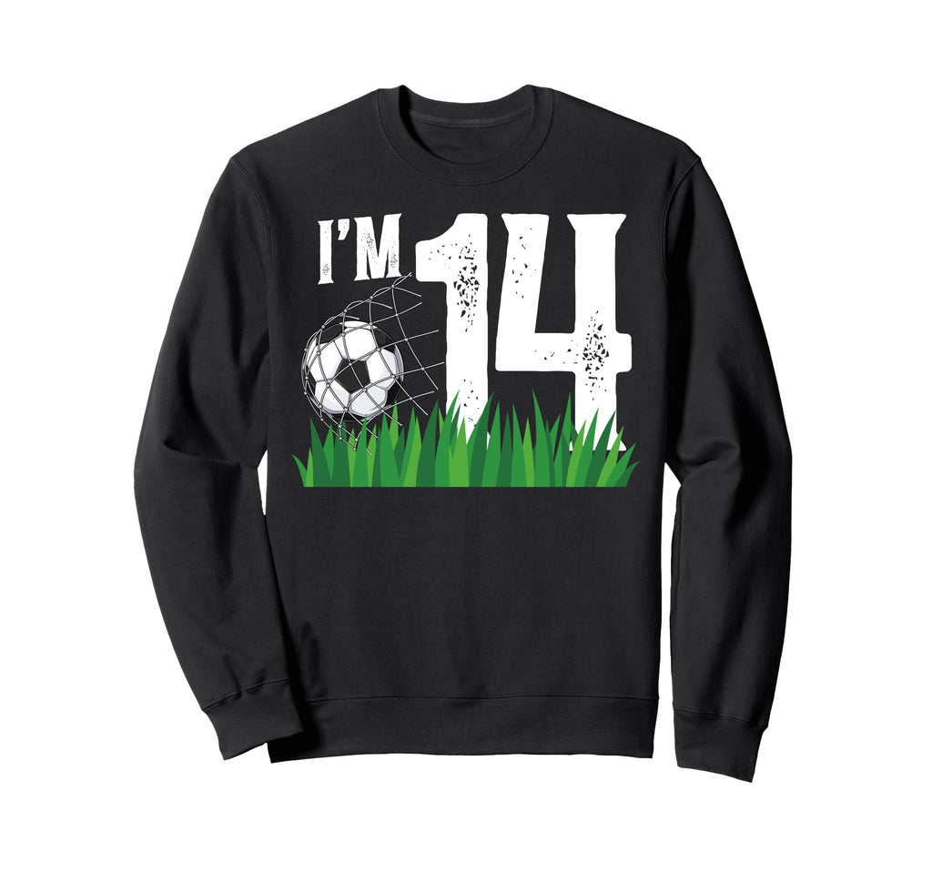 14Th Soccer Birthday Party Fourteen Year Sweatshirt - Graphic Print Unisex - T-Shirt, Sweatshirt, Hoodie