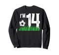 14Th Soccer Birthday Party Fourteen Year Sweatshirt - Graphic Print Unisex - T-Shirt, Sweatshirt, Hoodie