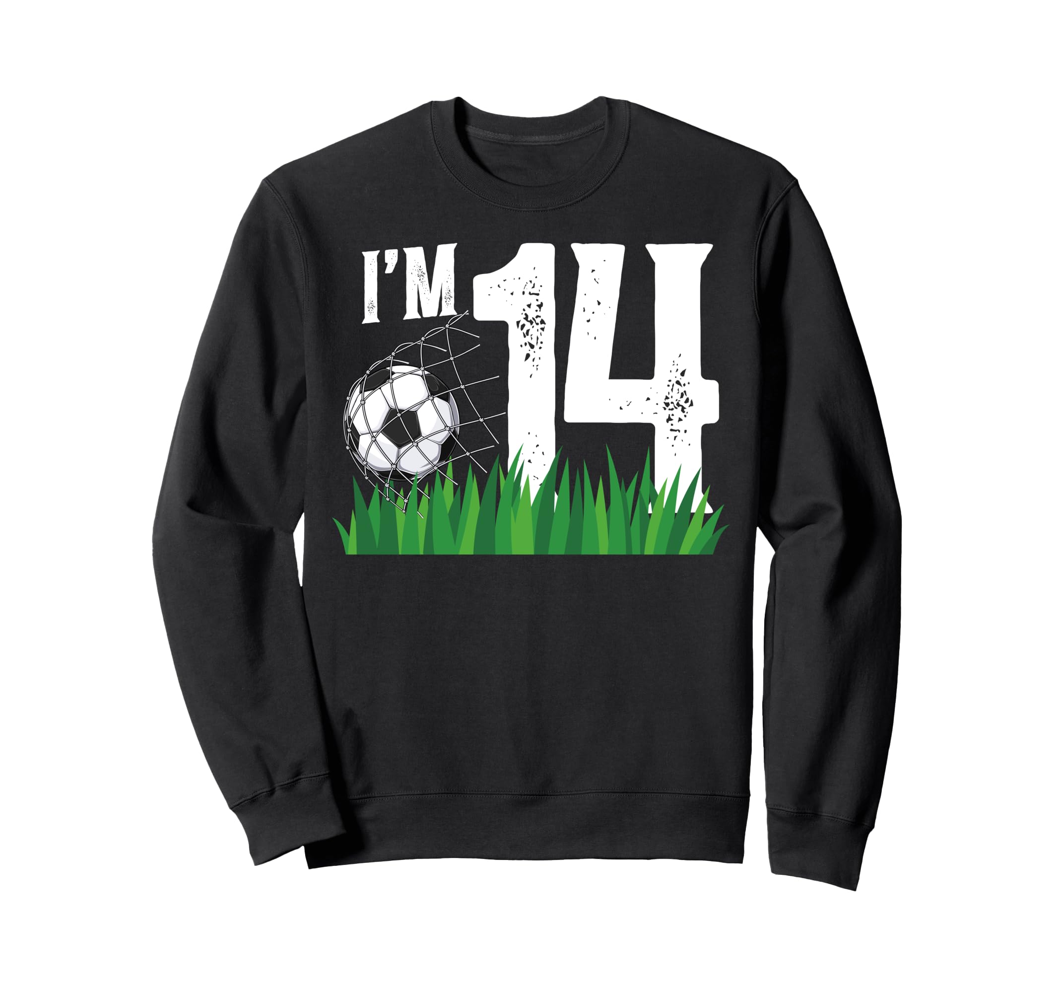 14Th Soccer Birthday Party Fourteen Year Sweatshirt - Graphic Print Unisex - T-Shirt, Sweatshirt, Hoodie