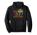1977 1977 Birthday Hoodie - Graphic Print Unisex - T-Shirt, Sweatshirt, Hoodie