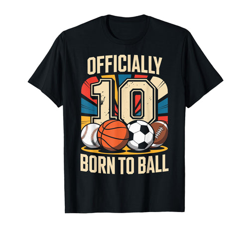 10 Birthday 10 Year Old 10Th Birthday Ten T-Shirt - Trendy Graphic Unisex - T-Shirt, Sweatshirt, Hoodie