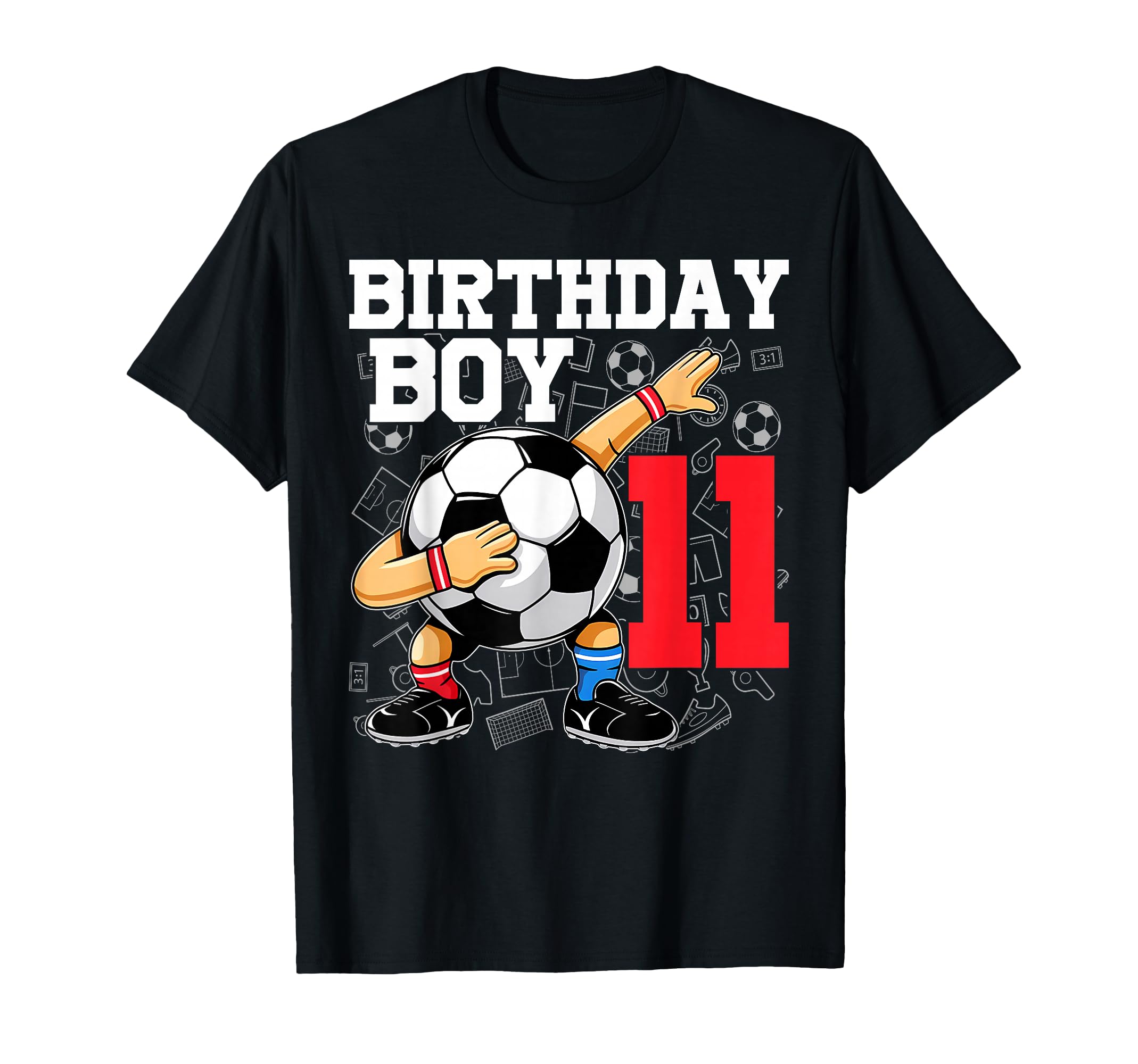 11Th Birthday Football Soccer 11 T-Shirt - Casual Everyday Wear Unisex - T-Shirt, Sweatshirt, Hoodie