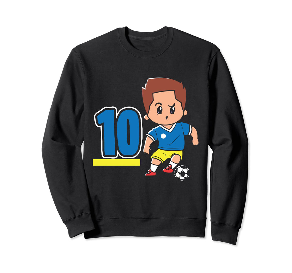10Th Birthday 10 Years Soccer Sweatshirt - Fun Novelty Design for Adults - T-Shirt, Sweatshirt, Hoodie