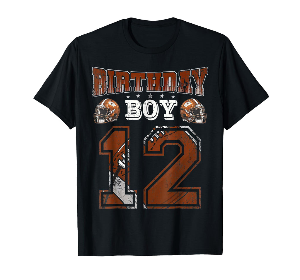 12Th Birthday Football Lover Theme 12 T-Shirt - Graphic Print Men Women - T-Shirt, Sweatshirt, Hoodie