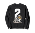 2 Soccer Birthday Gift Soccer Fan Sweatshirt - Minimalist Print Men Women - T-Shirt, Sweatshirt, Hoodie