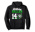 14Th Soccer Birthday Party Fourteen Year Hoodie - Trendy Graphic Unisex - T-Shirt, Sweatshirt, Hoodie