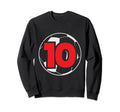 10Th Birthday 10 Years Soccer Sweatshirt - Trendy Graphic Men Women - T-Shirt, Sweatshirt, Hoodie