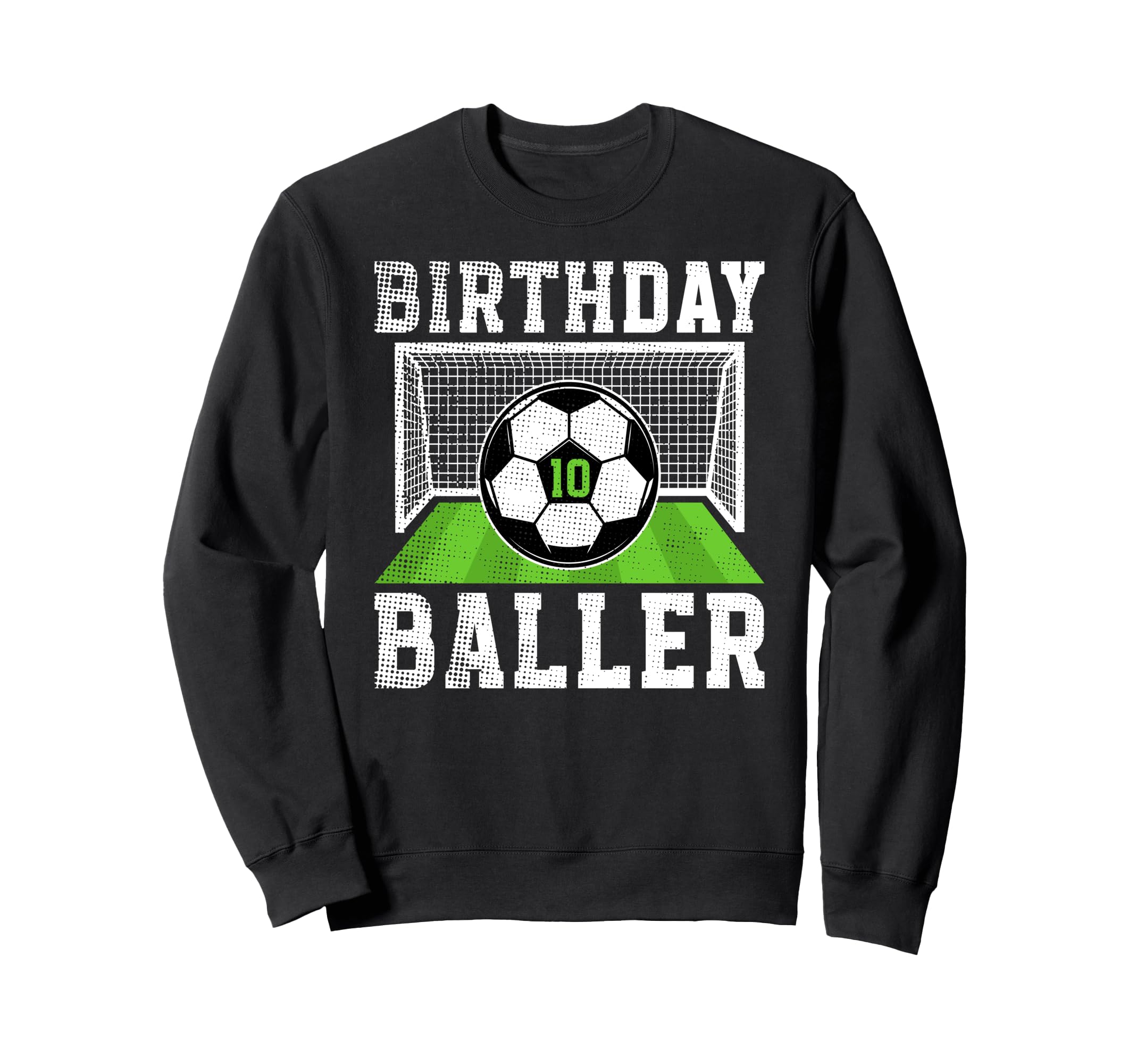 10Th Birthday Soccer Ten Year Old Sweatshirt - Minimalist Print Unisex - T-Shirt, Sweatshirt, Hoodie
