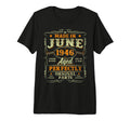 80 Years Old Made June 1946 80Th T-Shirt - Minimalist Print for Adults - T-Shirt, Sweatshirt, Hoodie