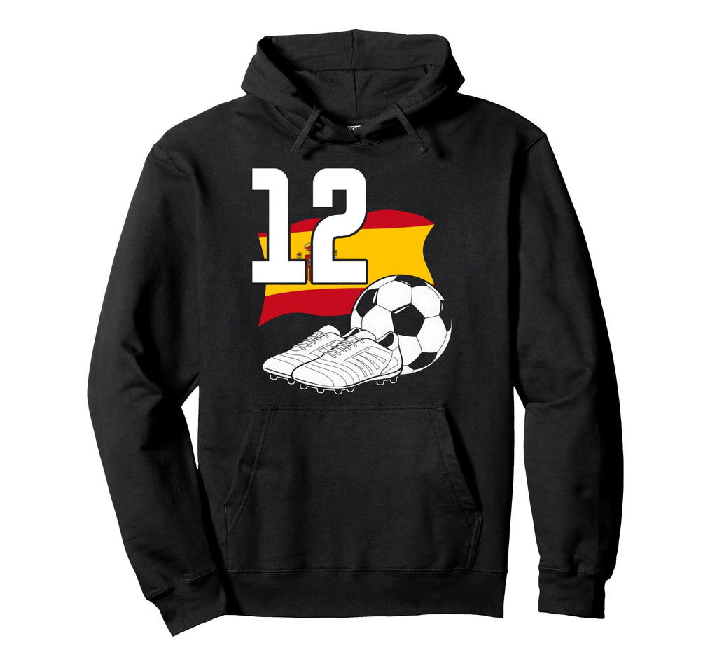 12 Soccer Birthday Gift Soccer Fan Hoodie - Novelty Apparel Men Women - T-Shirt, Sweatshirt, Hoodie
