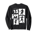 15Th Birthday Soccer Player Sweatshirt - Minimalist Print for Adults - T-Shirt, Sweatshirt, Hoodie