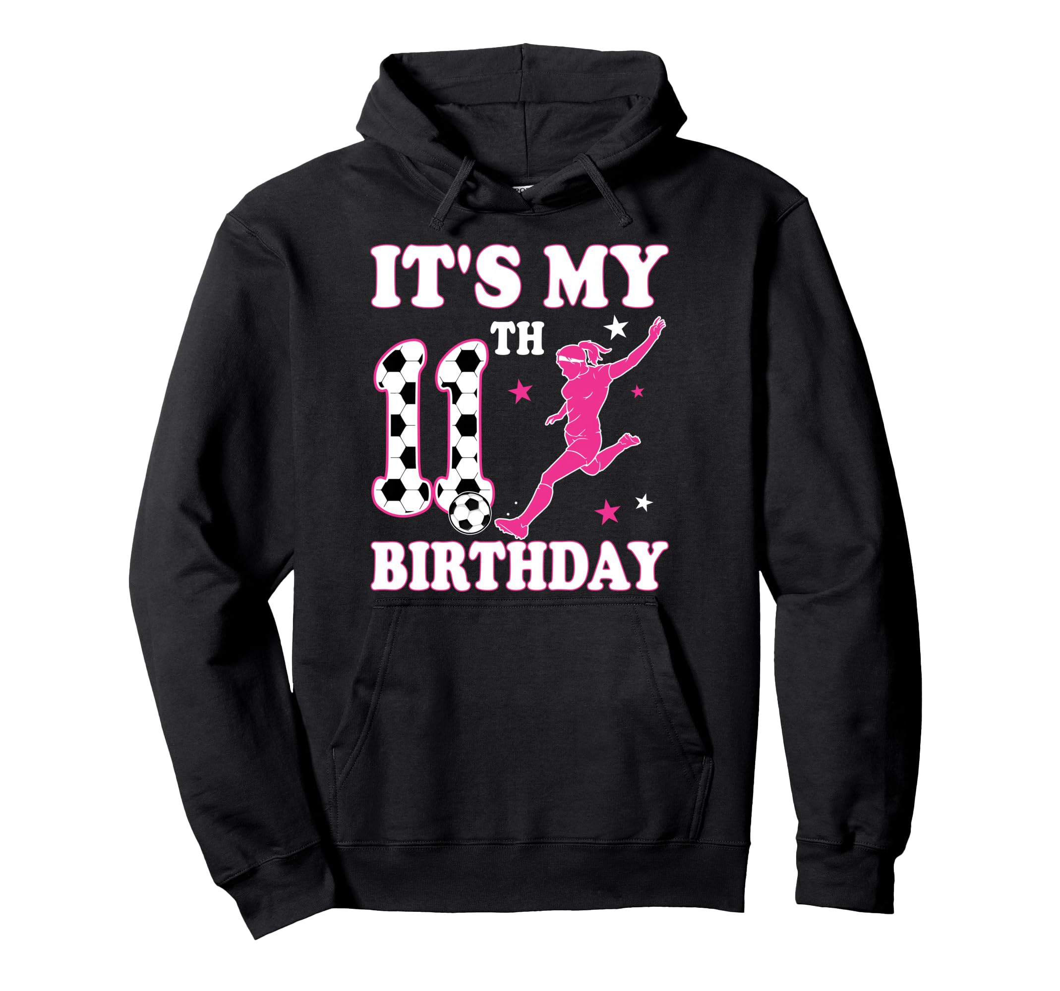 11Th Birthday Soccer Themed 11 Year Old Hoodie - Unique Graphic Men Women - T-Shirt, Sweatshirt, Hoodie