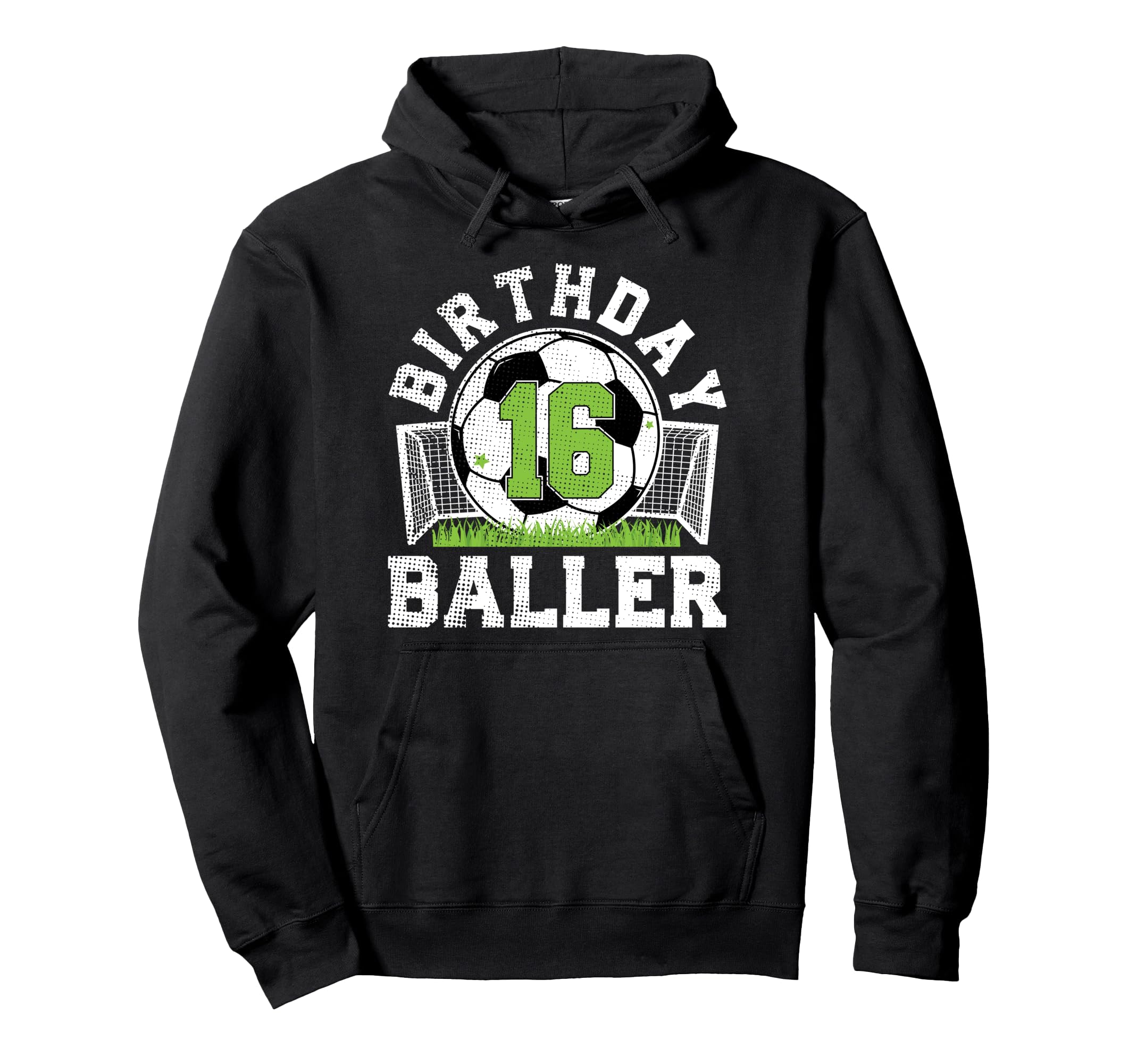 16Th Birthday Soccer 16 Year Old Hoodie - Novelty Apparel for Adults - T-Shirt, Sweatshirt, Hoodie