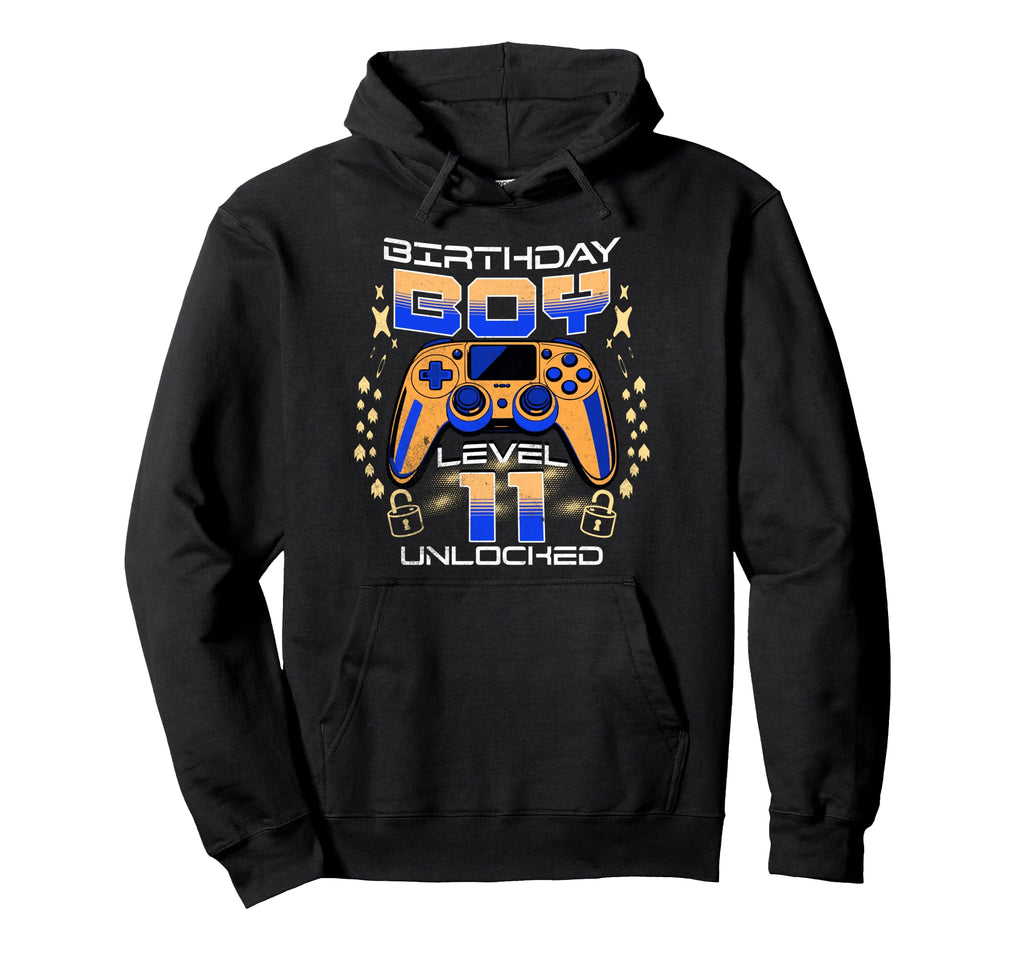 11Th Birthday Gaming Gift Age 11 Year Hoodie - Minimalist Print for Adults - T-Shirt, Sweatshirt, Hoodie